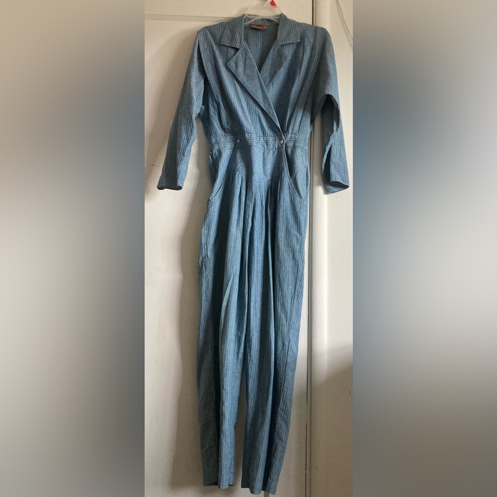 FADS Petite Denim Jumpsuit